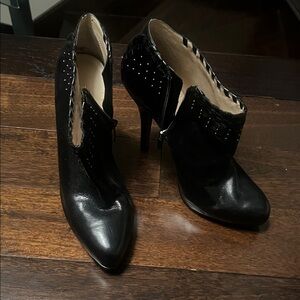 Enzo Angiolini Black Studded Heels